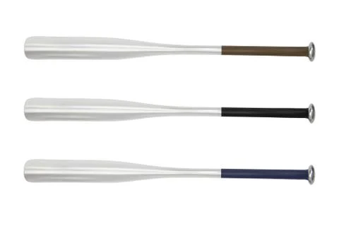 Baseball bat in vector on white background Stock Illustration