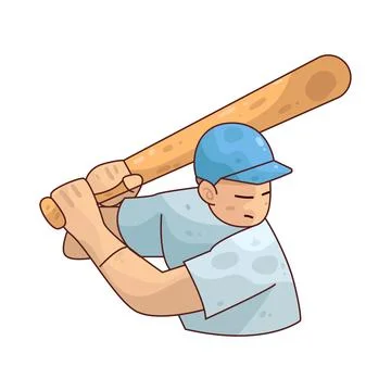 Baseball Batter illustration Stock Illustration