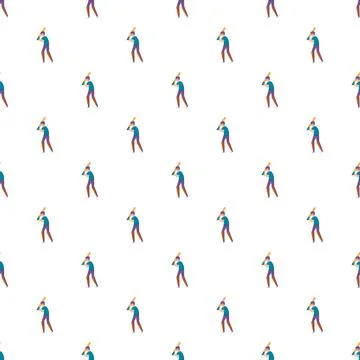 Baseball batter player pattern for sports background イラスト素材