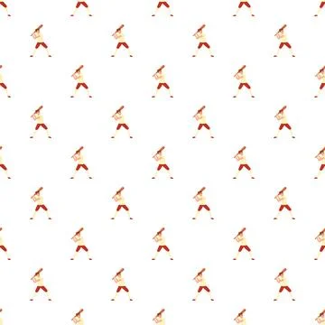 Baseball batter player seamless pattern for sports design 스톡 일러스트