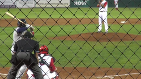 Baseball Batter, Strike, Sports, Athletics Stock Footage