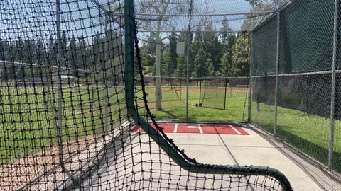 Baseball Batting Cage Stock Footage 239755831