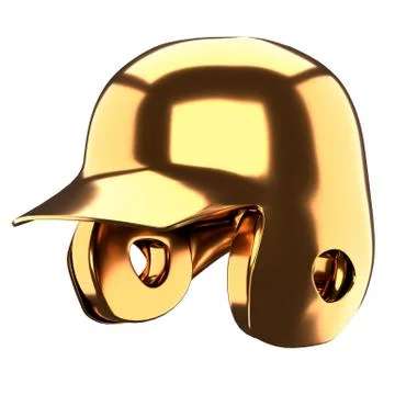Baseball batting helmet Stock Illustration