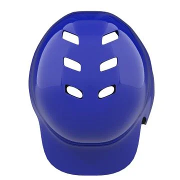 Baseball batting helmet with one ear protect Stock Illustration