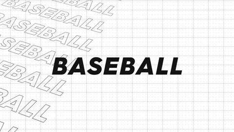 Baseball black and white creative promotion program broadcast sport design... Stock Footage 259596995