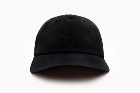 Baseball black cap isolated on white background. This has clipping path. Stock Photos