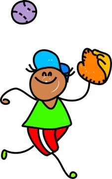 Baseball Boy Stock-Illustration