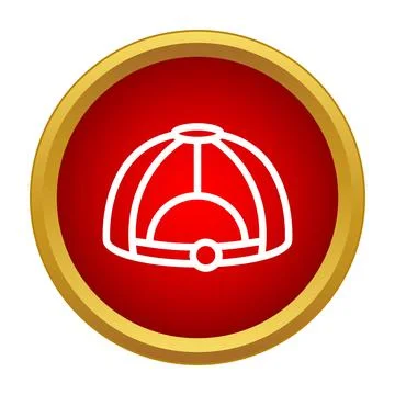 Baseball cap back view vector icon design Stock Illustration