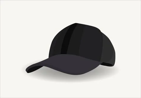 Baseball cap. Baseball cap template front view. Empty mockup sport hat. Stock Illustration