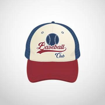 Baseball cap design template Stock Illustration