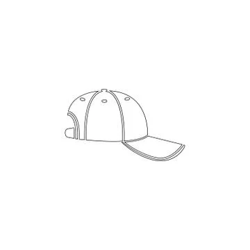 Baseball cap. flat vector icon Illustrazione stock