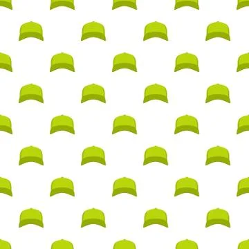 Baseball cap in front pattern seamless Illustrazione stock