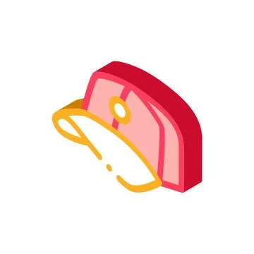 Baseball Cap Hat isometric icon vector illustration イラスト素材