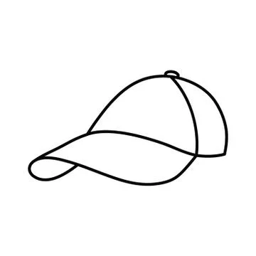 Baseball cap icon, hat icon vector Stock Illustration