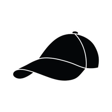 Baseball cap icon, hat icon vector Stock Illustration