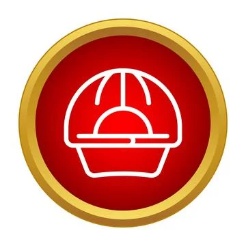 Baseball cap icon representing casual headwear accessory Stock Illustration