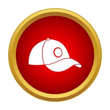 Baseball cap icon representing sport and fashion apparel Stock Illustration