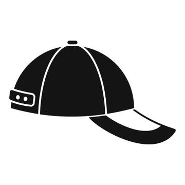 Baseball cap icon, simple style Illustrazione stock