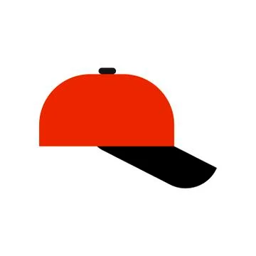 Baseball cap isolated. Summer hat Vector illustration Illustrazione stock