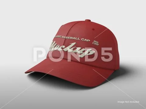 Baseball Cap Mockup - Front and Side View PSD Template