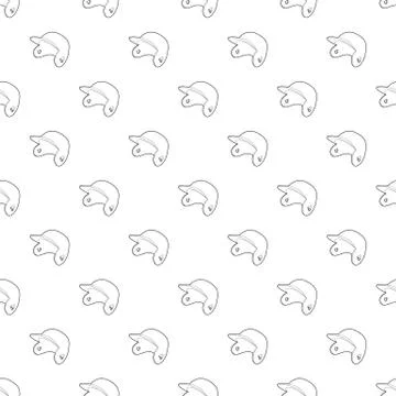 Baseball cap pattern vector seamless Illustrazione stock