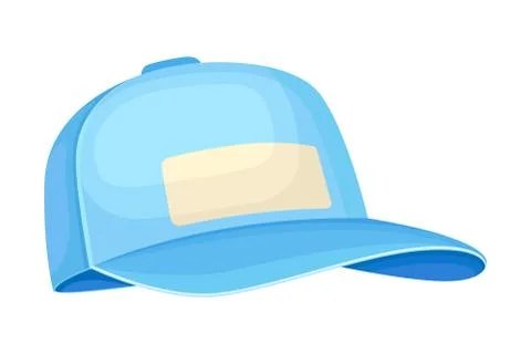 Baseball Cap with Rounded Crown and Stiff Bill in Front Vector Illustration Stock Illustration