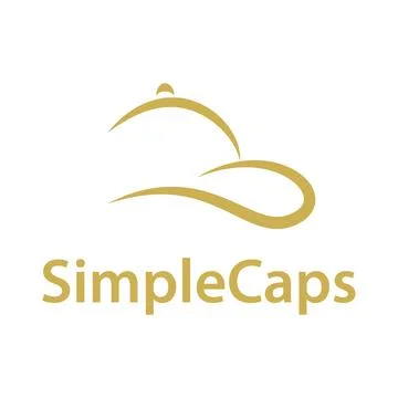 Baseball cap simple logo design Stock Illustration