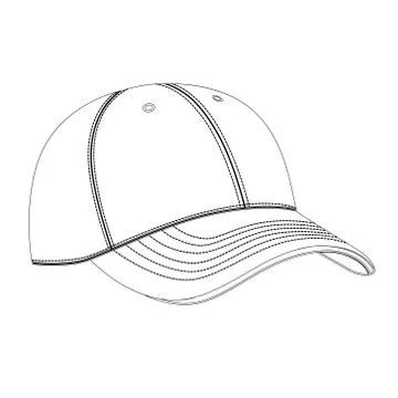 Baseball cap vector Illustrazione stock