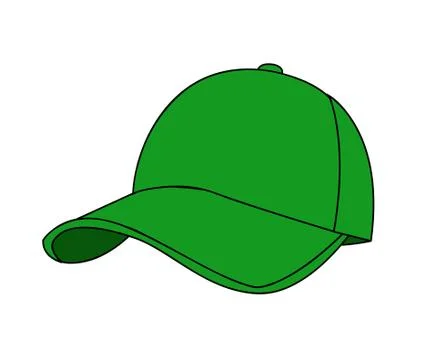 Baseball cap vector illustration on white Stock Illustration