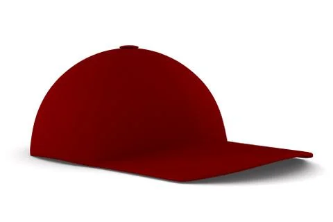 Baseball cap on white background. Isolated 3D image Illustrazione stock