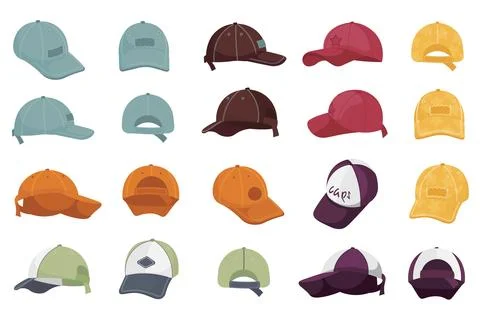 Baseball Caps Illustrazione stock