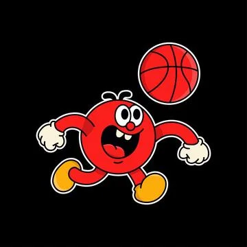 Baseball cartoon character illustration vector Stock Illustration