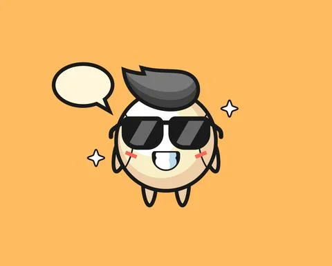 Baseball cartoon with cool gesture Stock Illustration