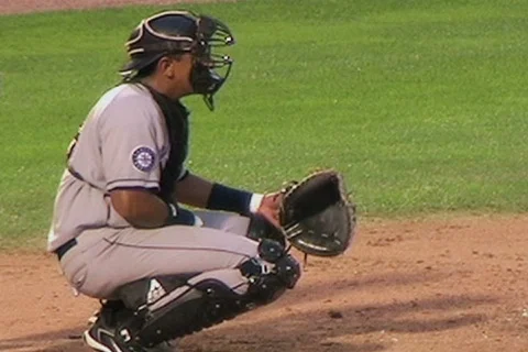 Baseball Catcher Stock Footage
