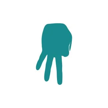 Baseball catcher gesture icon Stock Illustration