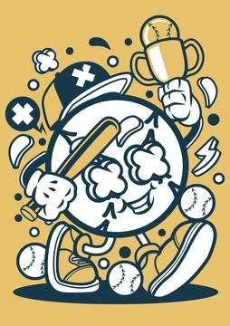 Baseball Champion Stock Illustration