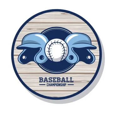 Baseball championship card Stock Illustration