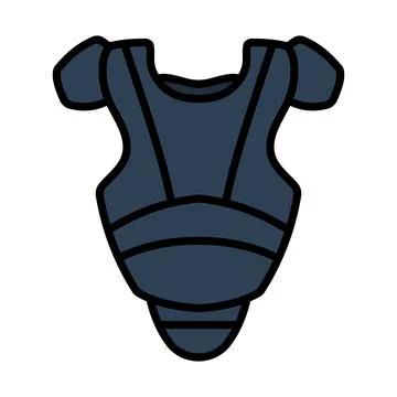 Baseball Chest Protector Icon Stock Illustration