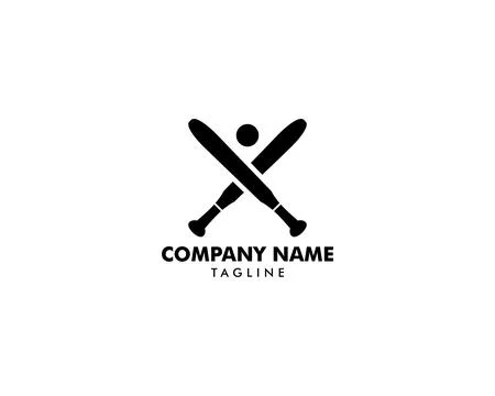 Baseball club logo template vector, Sport logo concept Stock-Illustration