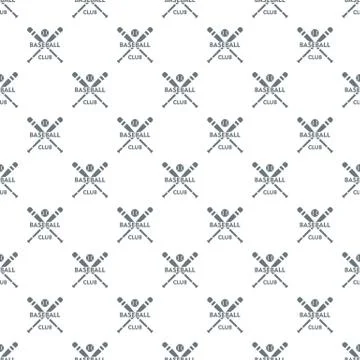 Baseball club pattern seamless イラスト素材