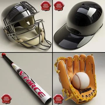 Baseball Collection V2 3D Model