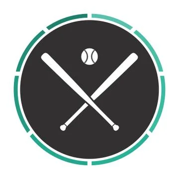 Baseball computer symbol 스톡 일러스트