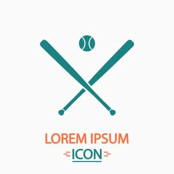 Baseball computer symbol Stockillustratie