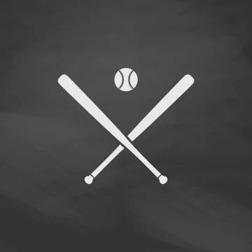 Baseball computer symbol Stock Illustration