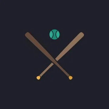 Baseball computer symbol Illustrazione stock