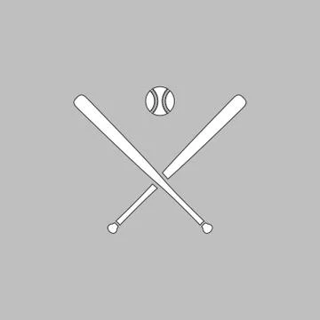 Baseball computer symbol Stock Illustration