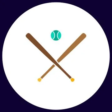 Baseball computer symbol Illustrazione stock