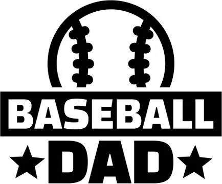 Baseball Dad Illustrazione stock