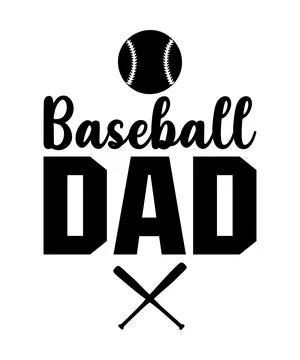 Baseball Dad Stock Illustration