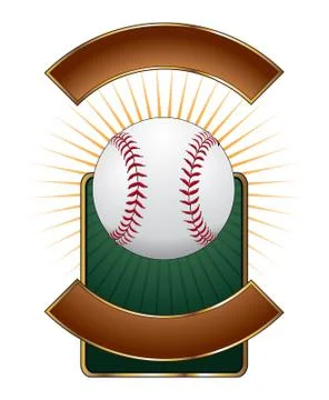 Baseball Design Template Burst Stock Illustration